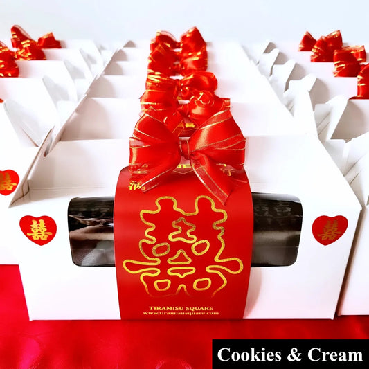 Wedding Guo Da Li 过大礼 Tiramisu Cups [Cookies & Cream] - Gift Box of 3
