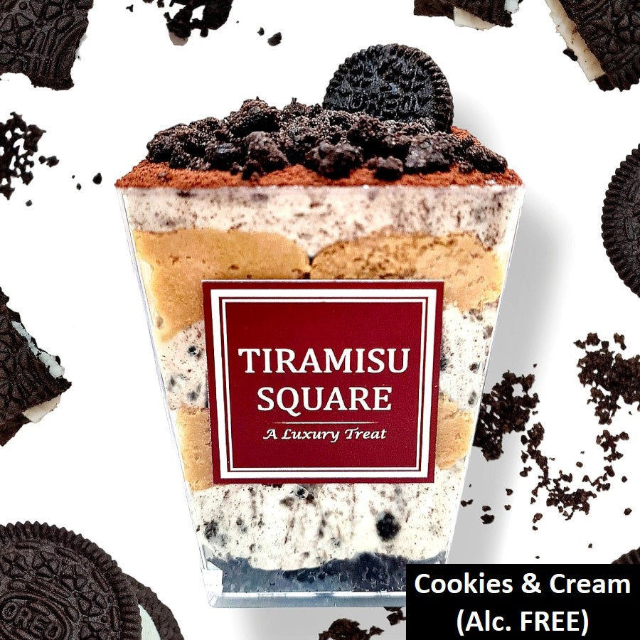 Tiramisu Square Cup [Cookies & Cream - Alc. FREE]