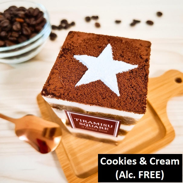 Tiramisu Square Cup [Cookies & Cream - Alc. FREE]